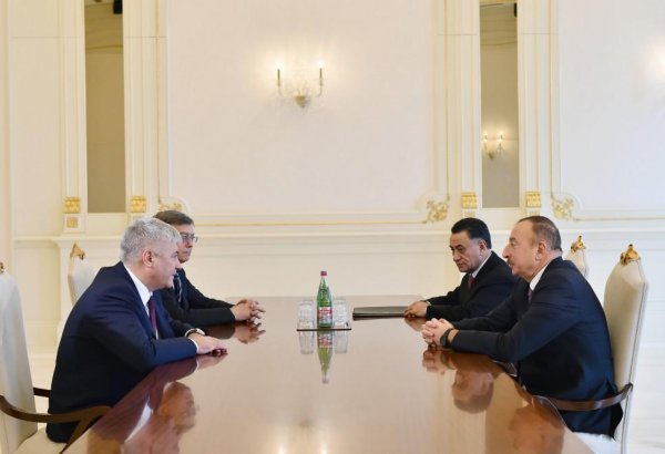 Президент Ильхам Алиев принял министра внутренних дел России