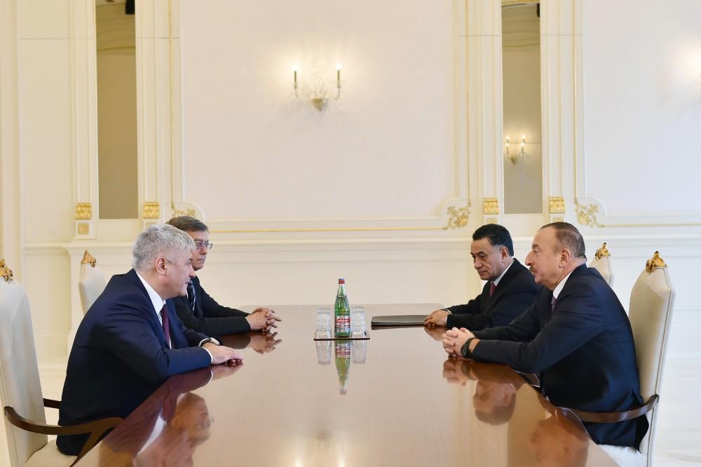 Ilham Aliyev receives Russian interior minister