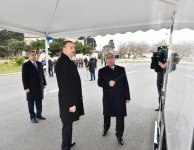 Президент Ильхам Алиев принял участие в открытии после капитальной реконструкции участка автодороги Зых-Амирджан-Ени Сураханы (ФОТО)