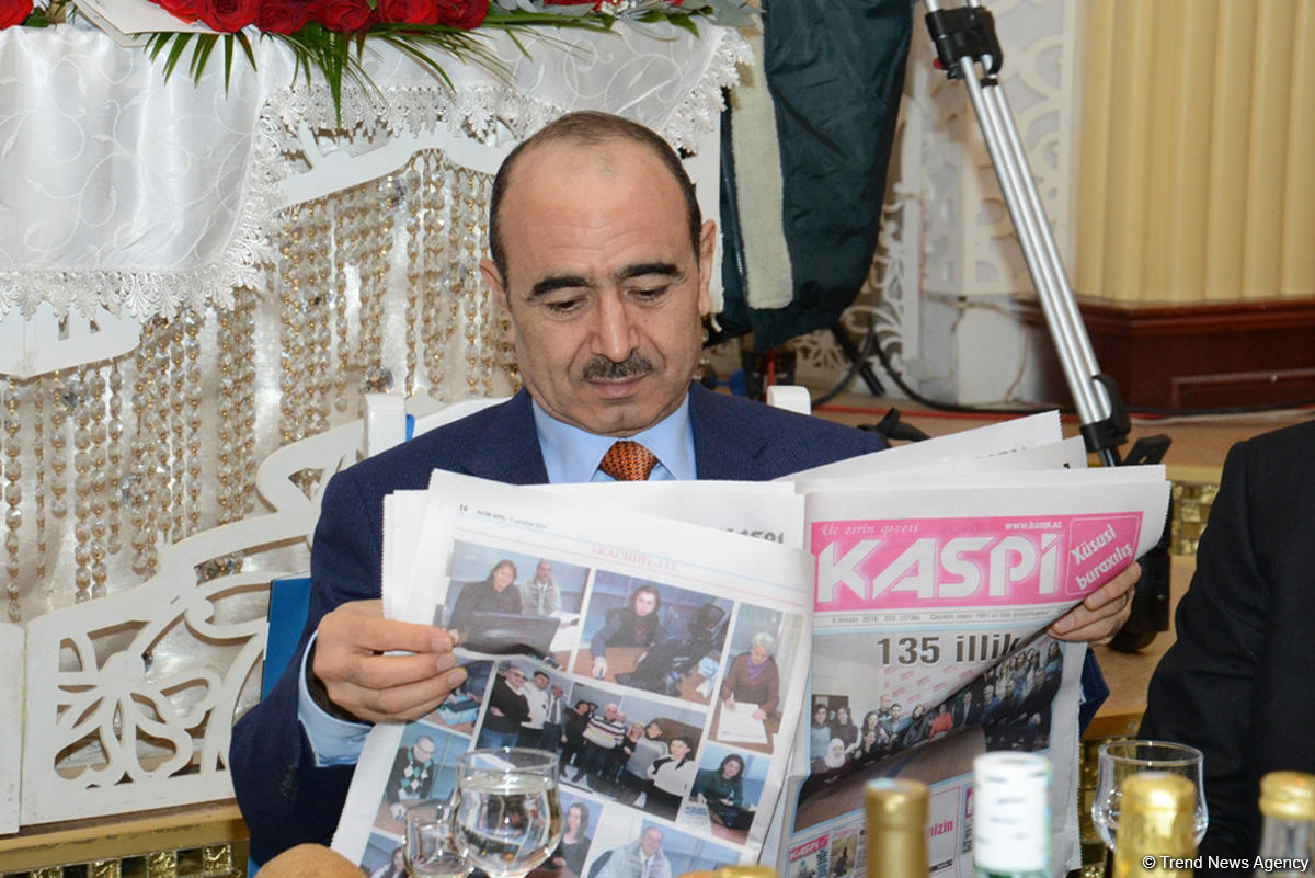В Баку  состоялось мероприятие по случаю 135-летия газеты "Каспий" (ФОТО)