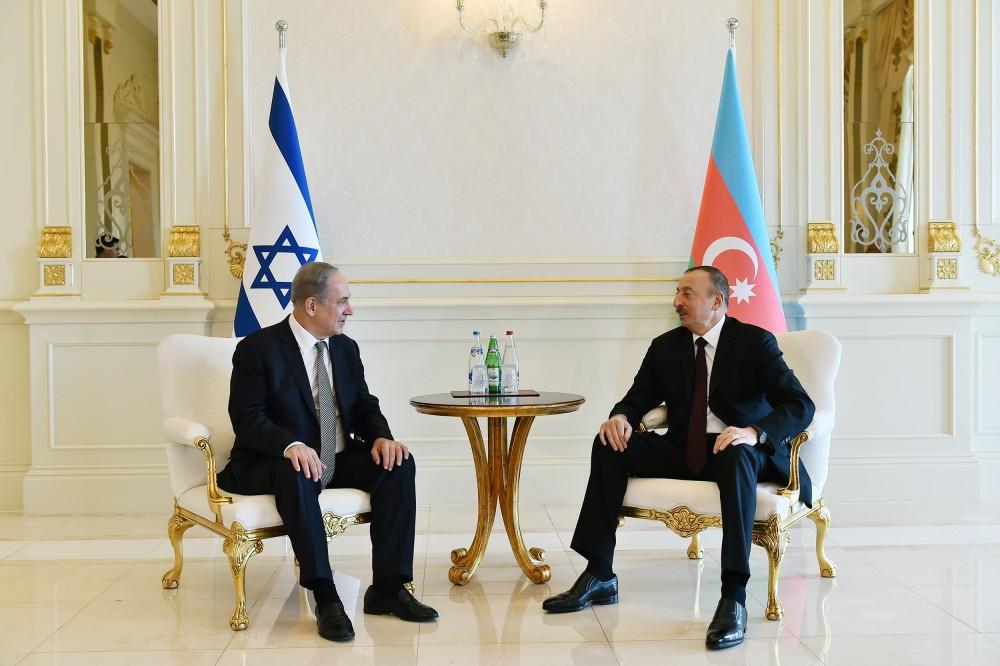Cumhurbaşkanı Aliyev ve İsrail Başbakanı baş başa görüştü