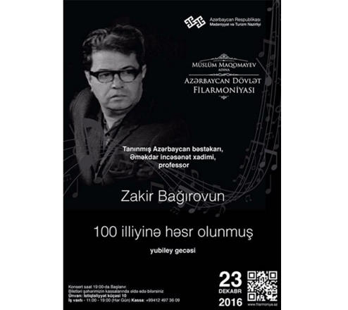 В Баку отметят 100-летие Закира Багирова