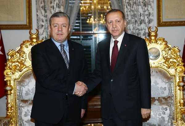 Cumhurbaşkanı Erdoğan, Gürcistan Başbakanı Kvirikaşvili'yi kabul etti