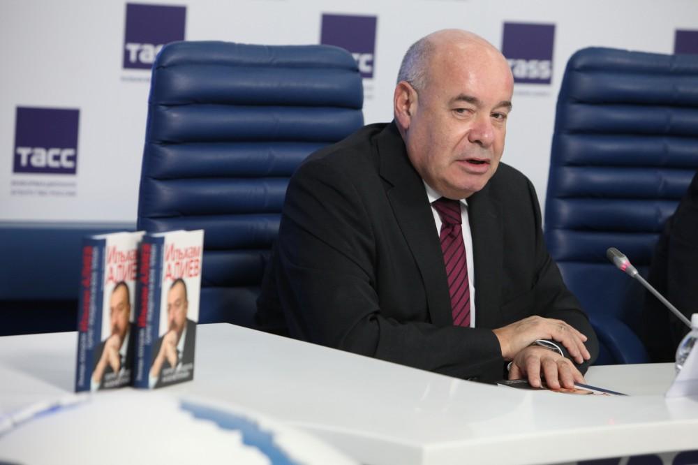 Elmira Akhundova’s book “Ilham Aliyev. Portrait of a President against the Background of Changes” presented in Moscow  (PHOTO)