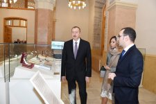 Ilham Aliyev, his spouse view renovated Baylar mosque (PHOTO)