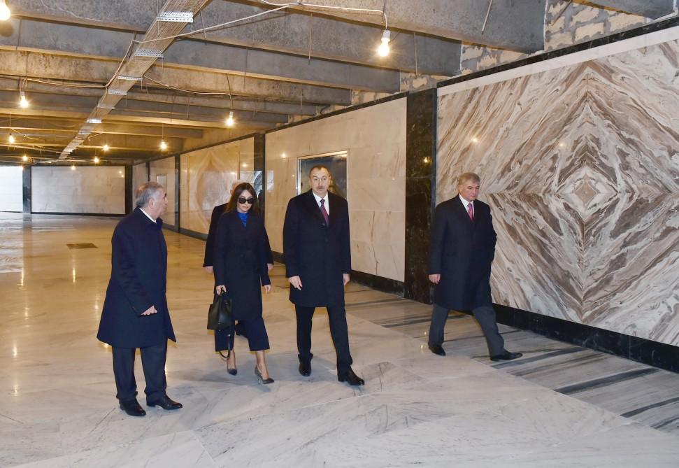 Президент Азербайджана и его супруга ознакомились с работой, проводимой в «Баку – Белом городе» (ФОТО)