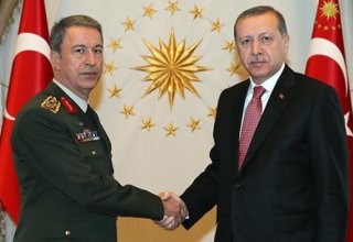 Президент Турции проведет встречу с главой Генштаба ВС