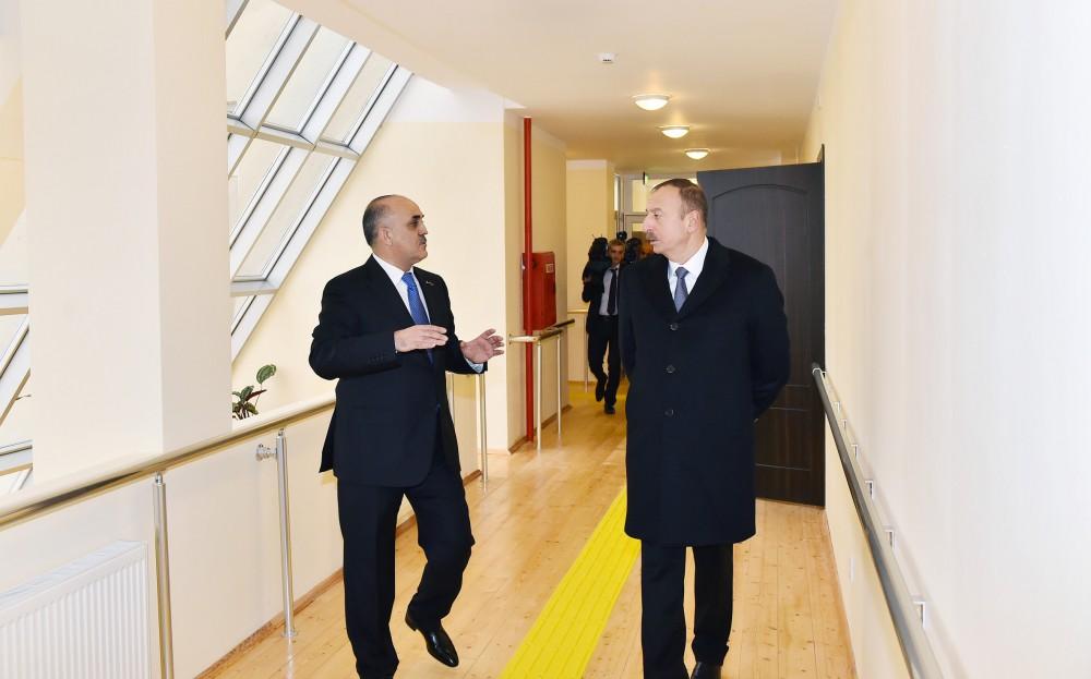 Ilham Aliyev, his spouse attend opening of social rehabilitation centers in Zabrat district (PHOTO)