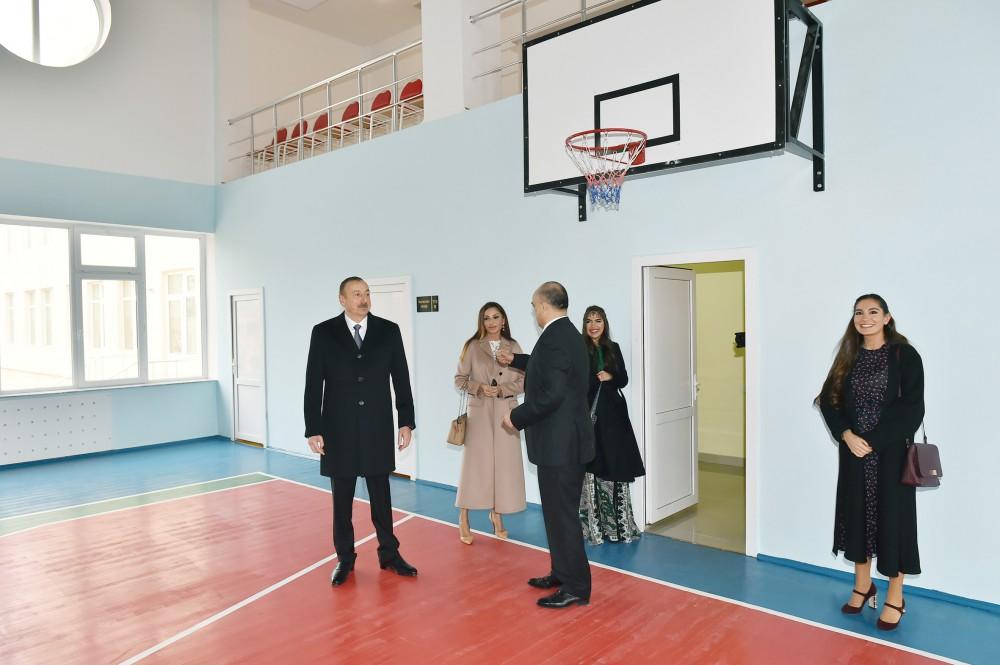 Ilham Aliyev, his spouse attend opening of social rehabilitation centers in Zabrat district (PHOTO)