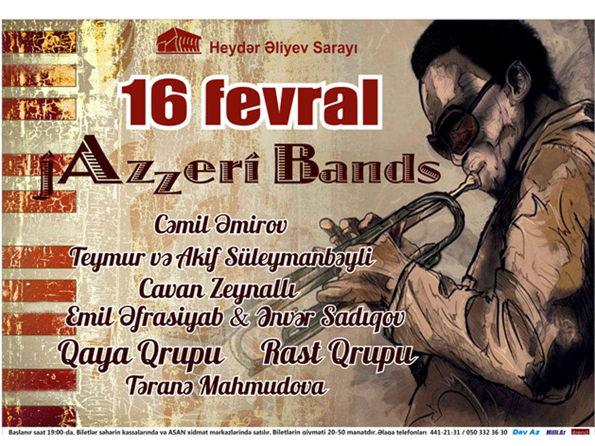 Heydər Əliyev Sarayında "jAzzeri Bands" konsert proqramı keçiriləcək