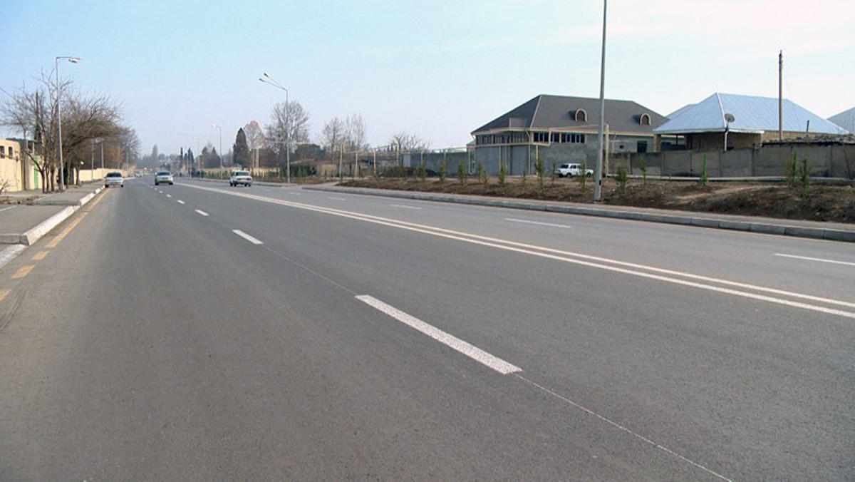 Gəncədə avtomobil yolunun tikintisi yekunlaşıb (VİDEO/FOTO)
