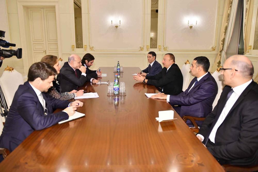 Президент  Ильхам Алиев принял делегацию во главе с госсекретарем МИД Франции