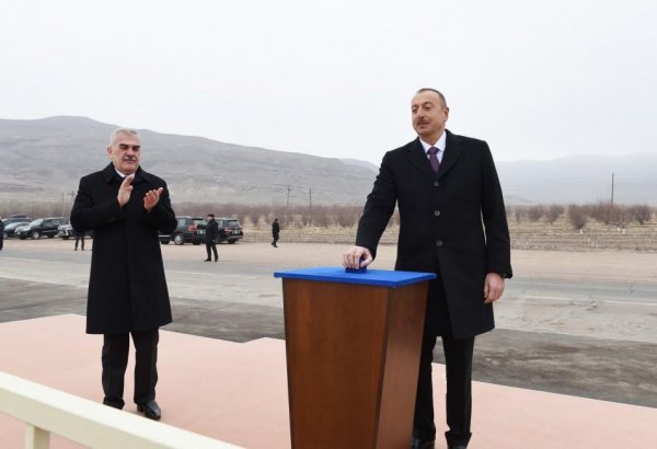 Prezident İlham Əliyev Ordubad Su Elektrik Stansiyasının təməlqoyma mərasimində iştirak edib (FOTO)