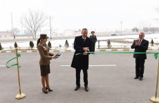 Ilham Aliyev attends opening of residential building for officers, ensigns in Nakhchivan (PHOTO)