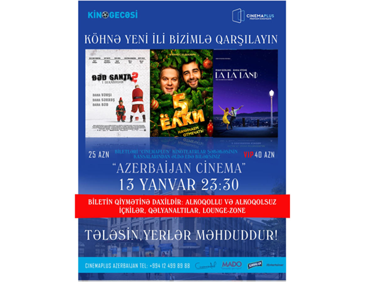 "Ночь в кино" в легендарном кинотеатре CinemaPlus Azerbaijan