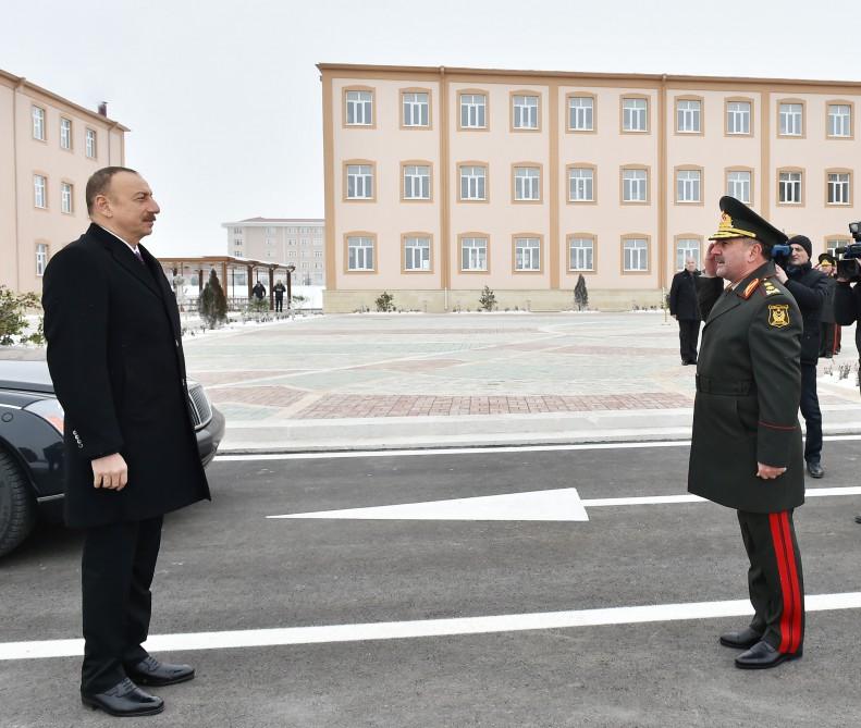 Ilham Aliyev opens barracks, military-household complex in Nakhchivan (PHOTO)