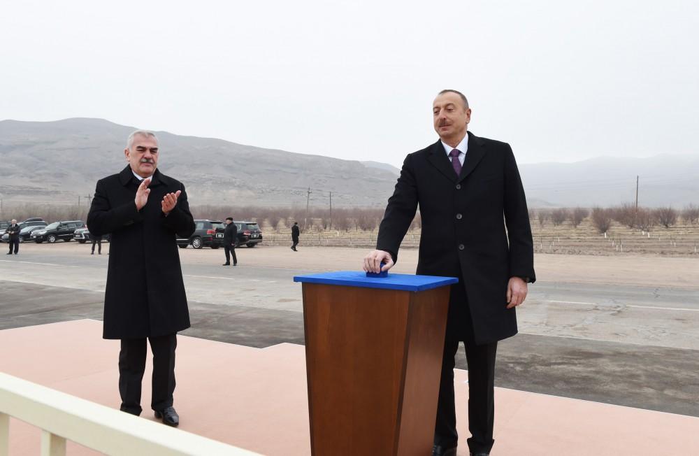 Президент Ильхам Алиев принял участие в церемонии закладки фундамента Ордубадской ГЭС (ФОТО)