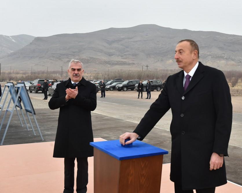 Prezident İlham Əliyev Ordubad Su Elektrik Stansiyasının təməlqoyma mərasimində iştirak edib (FOTO)