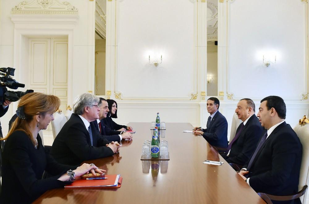Ilham Aliyev meets PACE Monitoring Committee co-rapporteurs