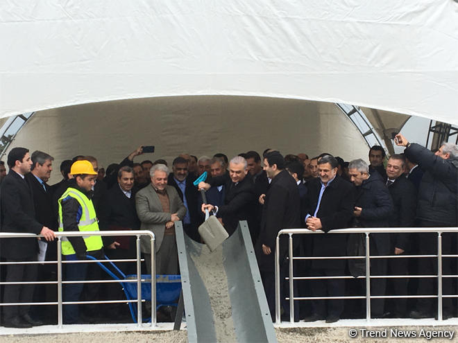 Azerbaijan, Iran launch plant construction in Baku (PHOTO)