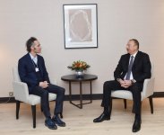 Президент Азербайджана встретился в Давосе с главой “Palantir Technologies”  (ФОТО)