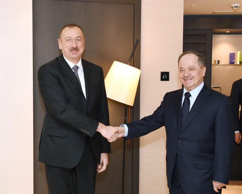 President Ilham Aliyev meets head of Iraqi Kurdistan Regional Government (PHOTO)