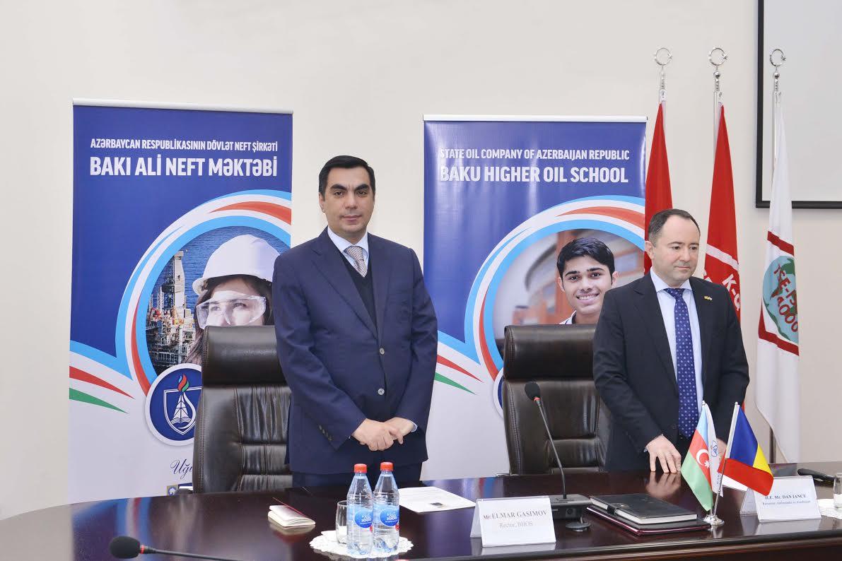 Romanian ambassador visits Baku Higher Oil School