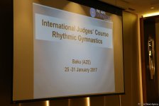 Bakıda bədii gimnastika üzrə beynəlxalq hakimlik kursları başlayıb  (FOTO)