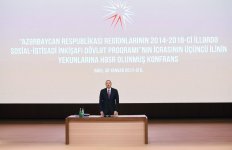 Ilham Aliyev at conference on Azerbaijani regions development  (PHOTO)
