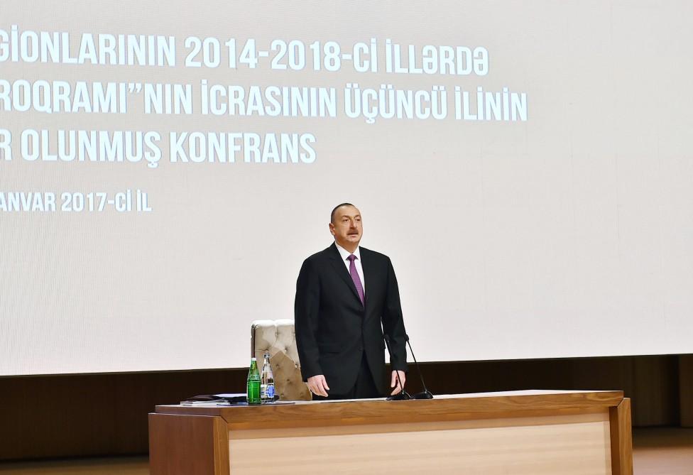 Azərbaycan Prezidenti: 2016-cı ildə ümumi iqtisadi inkişaf müsbət qiymətləndirilməlidir