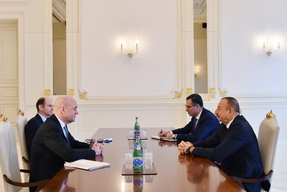 Президент Азербайджана принял председателя правления Инициативы прозрачности добывающих отраслей
