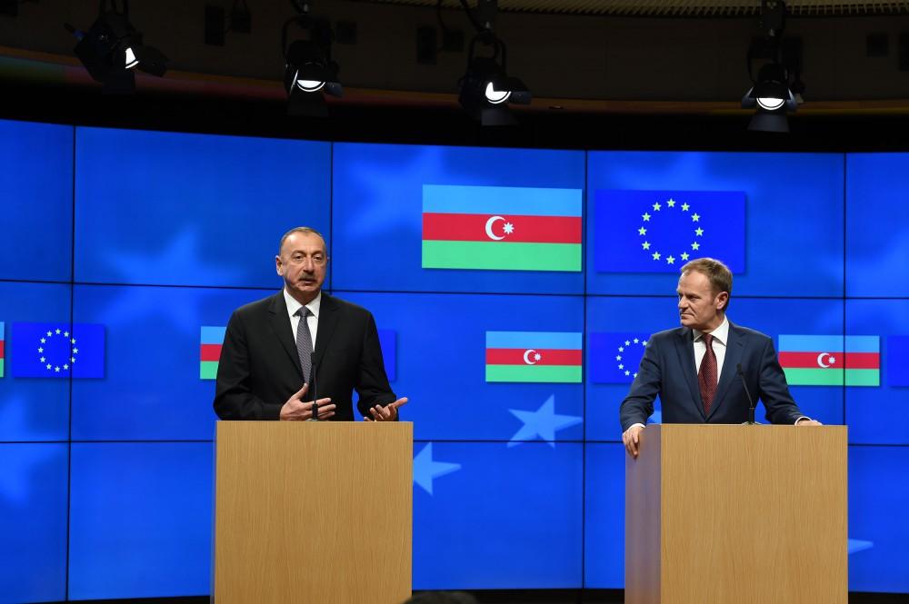 Президент Ильхам Алиев: Азербайджан открывает новую главу в сотрудничестве с Европейским союзом