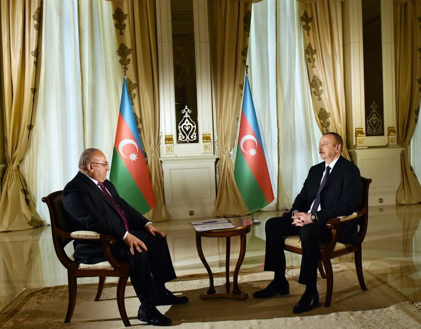 Ilham Aliyev interviewed by Al Jazeera TV