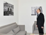 Ilham Aliyev, his spouse view conditions created at administrative building of Azerbaijan Railways CJSC (PHOTO)