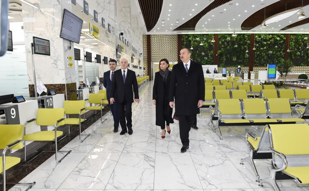 Ilham Aliyev, his spouse attend opening of newly renovated Baku Railway Station (PHOTO)