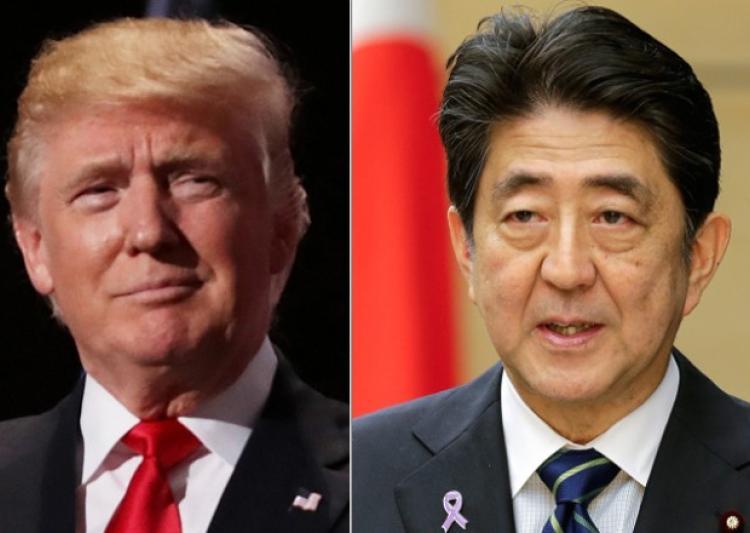 Trump speaks with Abe over phone on DPRK