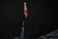В Баку прошла контрольная тренировка участников Кубка мира по прыжкам на батуте и тамблингу (ФОТОРЕПОРТАЖ)