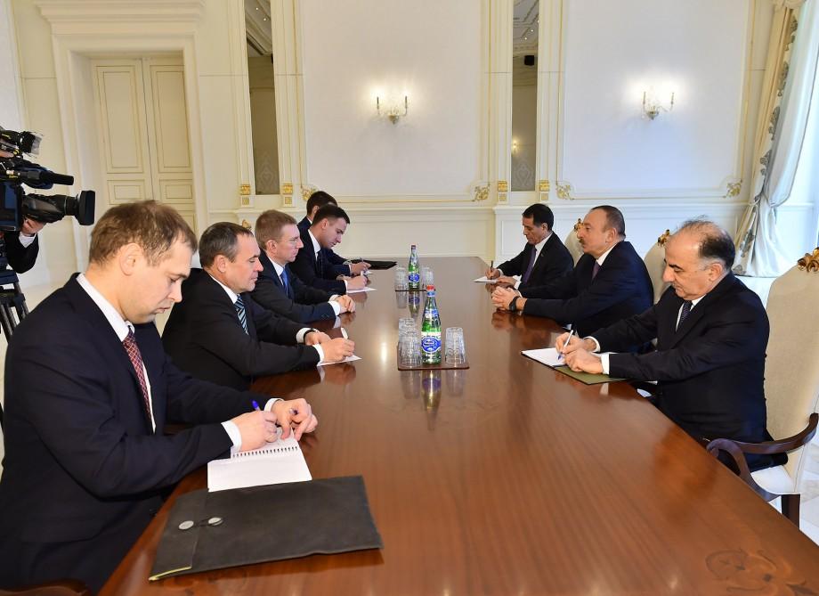 President Ilham Aliyev receives delegation led by Latvian Foreign Minister