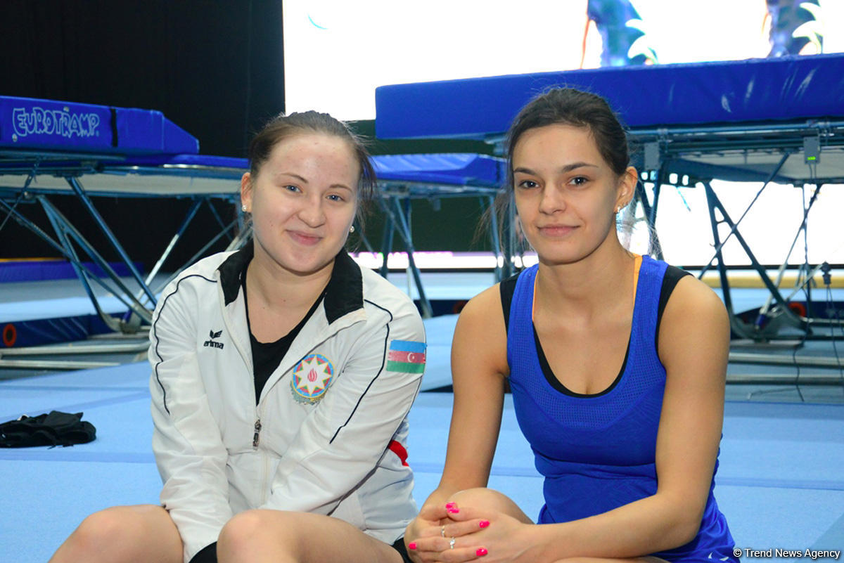 Azerbaijani female gymnasts ready for FIG Baku World Cup (PHOTO)