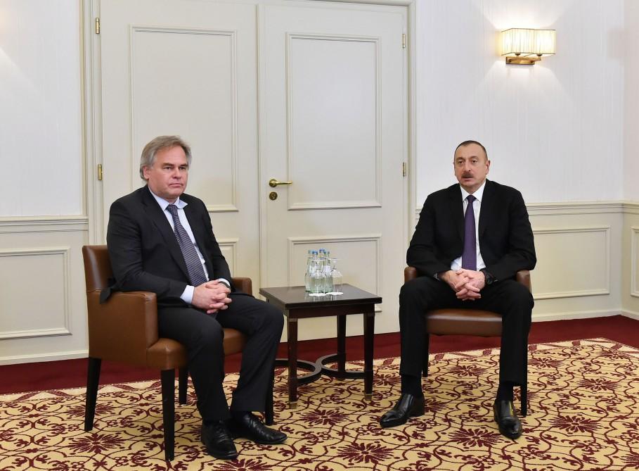 Президент Ильхам Алиев в Мюнхене встретился с владельцем и главным исполнительным директором компании Kaspersky Lab (ФОТО)