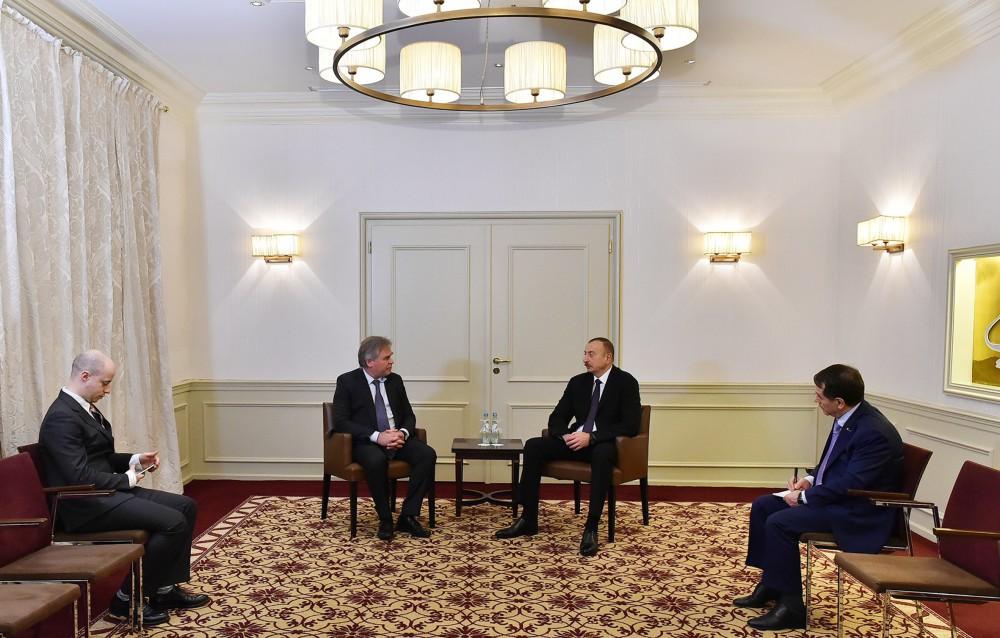 Президент Ильхам Алиев в Мюнхене встретился с владельцем и главным исполнительным директором компании Kaspersky Lab (ФОТО)