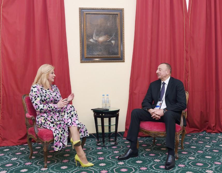 Ilham Aliyev meets president of Croatia (PHOTO)