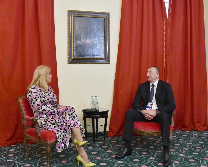 Ilham Aliyev meets president of Croatia (PHOTO)