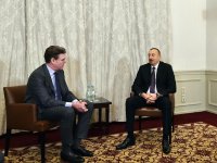 Президент Ильхам Алиев встретился в Мюнхене с главным исполнительным директором компании MAN SE (ФОТО)