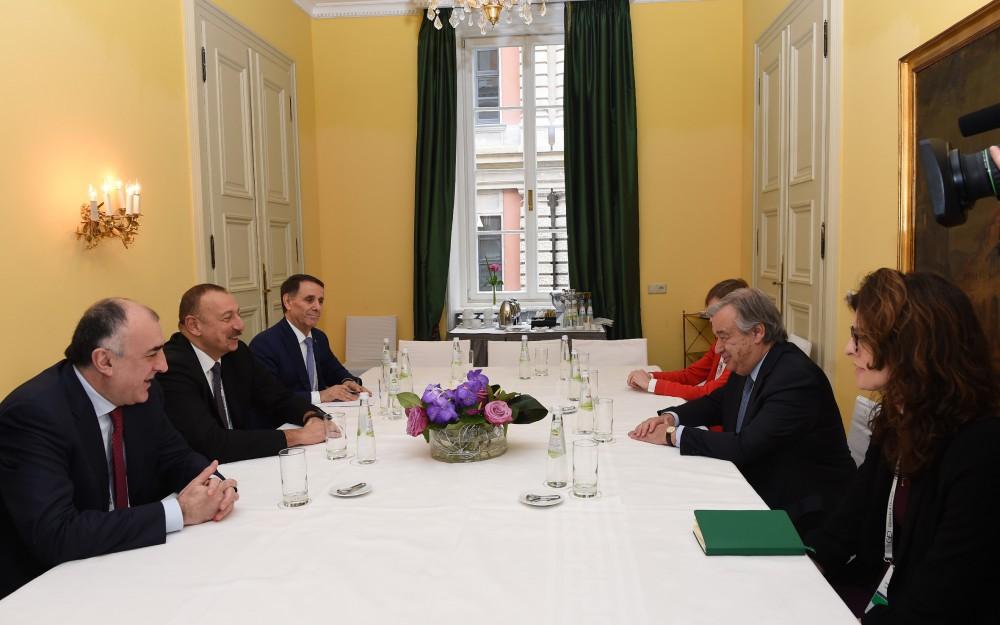 Ilham Aliyev to Antonio Guterres: Karabakh "referendum" illegal (PHOTO)