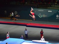 Bakıda Milli Gimnastika Arenasında batut gimnastikası və tamblinq üzrə ilk Dünya Kubokuna start verilib  (FOTO)