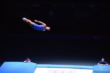 Азербайджанский гимнаст вышел в финал Кубка мира по прыжкам на батуте (ФОТО)