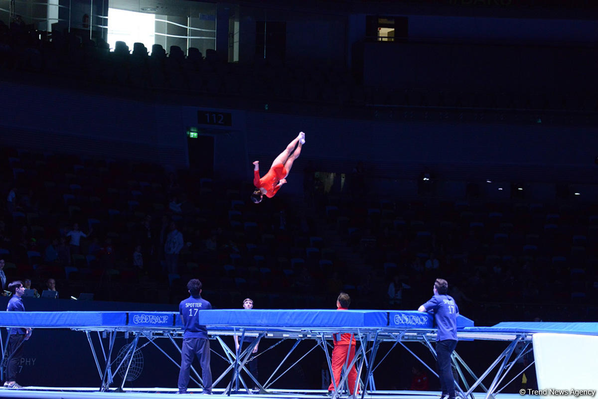 Летающие гимнасты Азербайджана на чемпионате мира в Болгарии