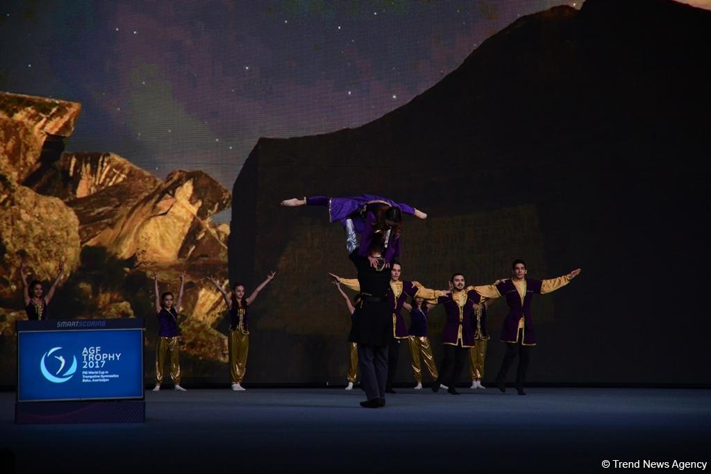 Batut gimnastikası və tamblinq üzrə Dünya kubokunun açılış mərasimi keçirilib (FOTO)