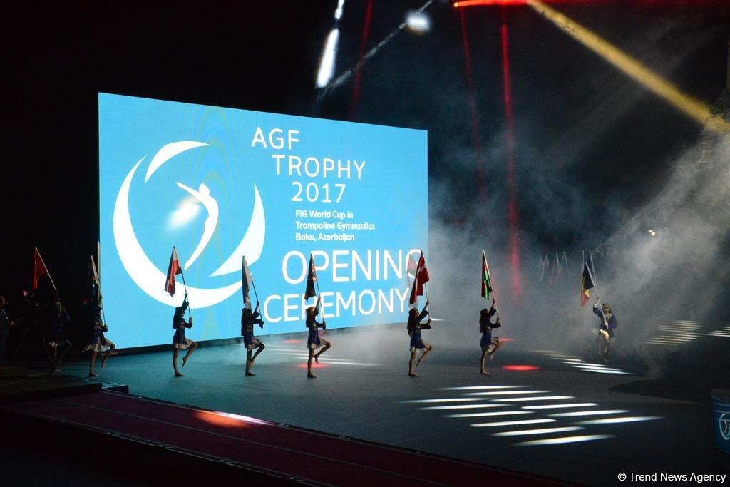 В Баку прошла церемония открытия Кубка мира FIG по прыжкам на батуте и тамблингу (ФОТОРЕПОРТАЖ)